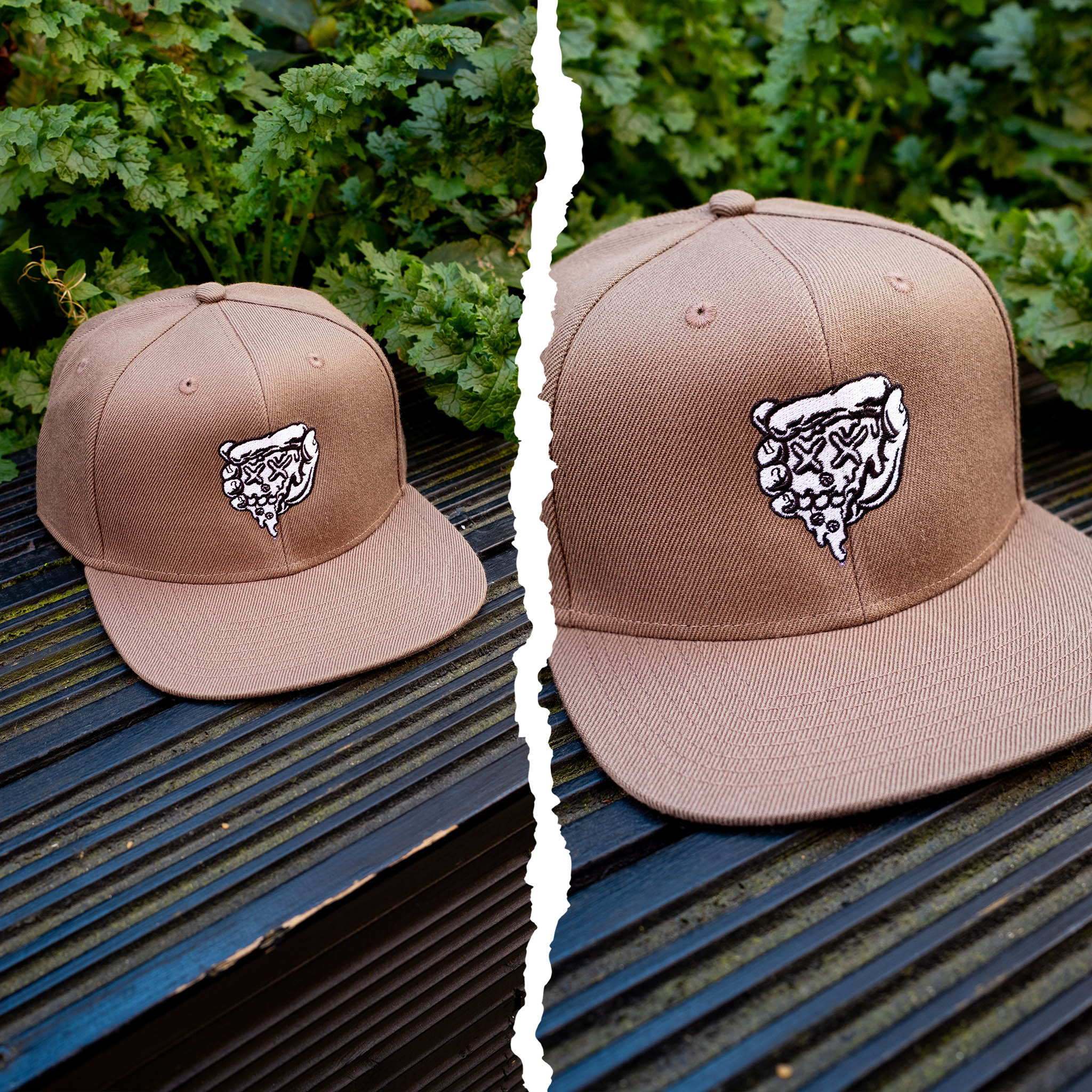 Brown Dead Pizza Snapback